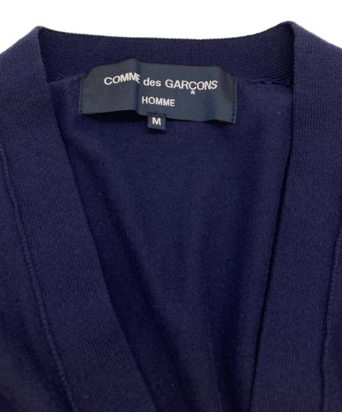 COMME des GARCONS HOMME（コムデギャルソン オム）COMME des GARCONS HOMME (コムデギャルソン オム) 異素材切替カーディガン ネイビー サイズ:Mの古着・服飾アイテム