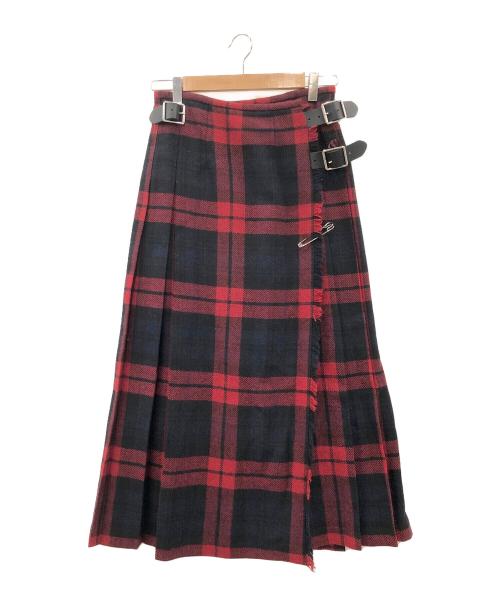 O'NEIL OF DUBLIN（オニールオブダブリン）O'NEIL OF DUBLIN (オニールオブダブリン) KILT SKIRT レッド サイズ:ＳＩＺＥ６の古着・服飾アイテム