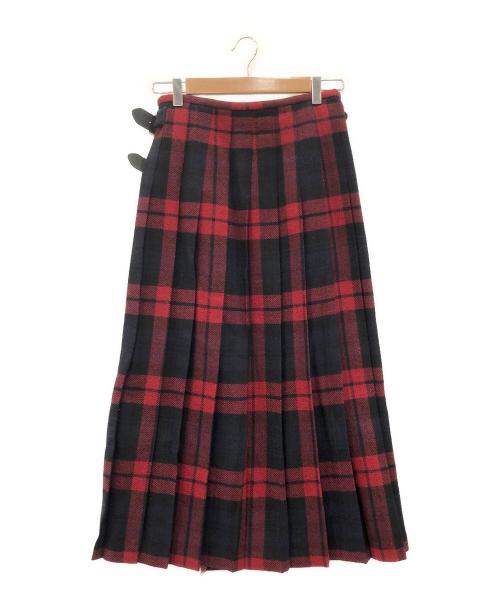 O'NEIL OF DUBLIN（オニールオブダブリン）O'NEIL OF DUBLIN (オニールオブダブリン) KILT SKIRT レッド サイズ:ＳＩＺＥ６の古着・服飾アイテム