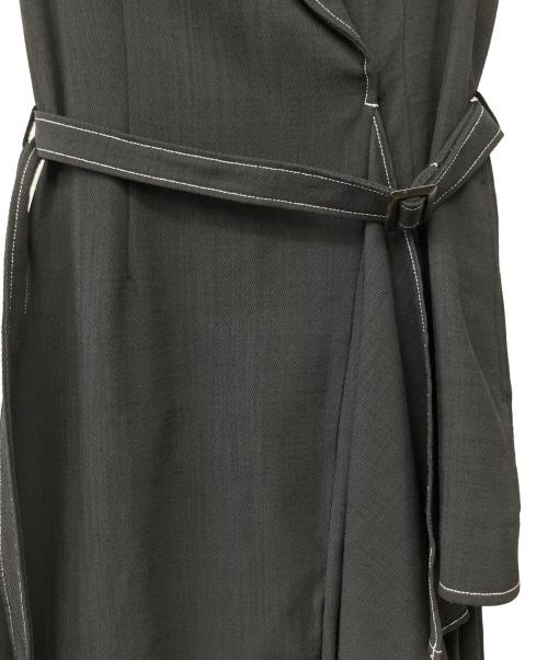 Snidel（スナイデル）Snidel (スナイデル) プリーツノースリジャケットワンピ ブラック サイズ:1の古着・服飾アイテム