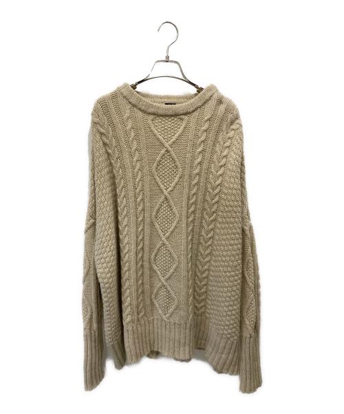 ichi（イチ）ichi (イチ) ウールニット ベージュ サイズ:Freeの古着・服飾アイテム