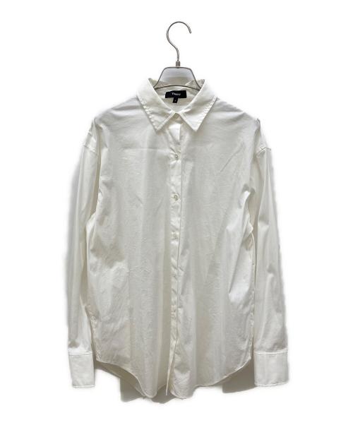 theory（セオリー）theory (セオリー) Cotton Shirting BF Shirt ホワイト サイズ:Sの古着・服飾アイテム