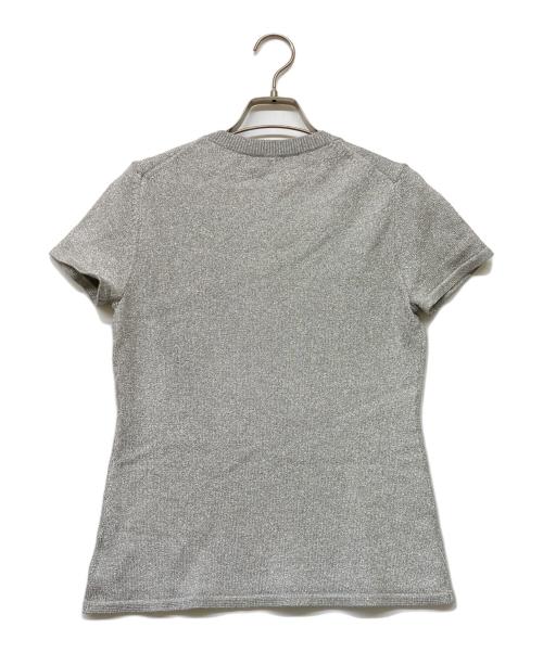 theory（セオリー）theory (セオリー) Metallic Cupro Slim Crew シルバー サイズ:Sの古着・服飾アイテム