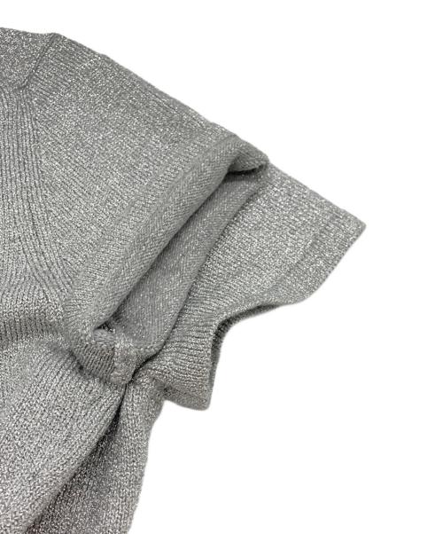 theory（セオリー）theory (セオリー) Metallic Cupro Slim Crew シルバー サイズ:Sの古着・服飾アイテム