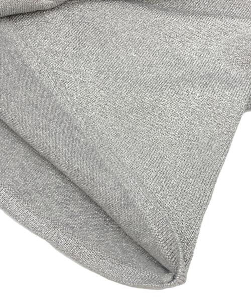 theory（セオリー）theory (セオリー) Metallic Cupro Slim Crew シルバー サイズ:Sの古着・服飾アイテム