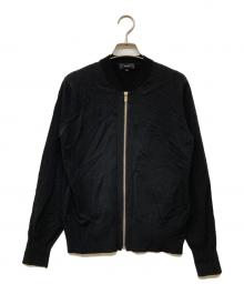 theory（セオリー）の古着「CLEAN BOMBER KNIT2」｜ブラック