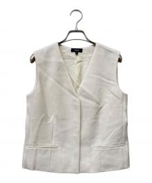 theory（セオリー）の古着「Oxford Crepe CL Slim Vest」｜アイボリー
