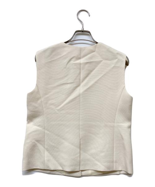 theory（セオリー）theory (セオリー) Oxford Crepe CL Slim Vest アイボリー サイズ:Sの古着・服飾アイテム
