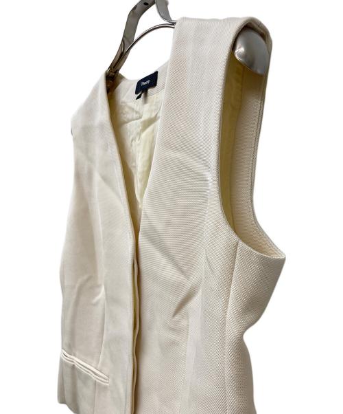 theory（セオリー）theory (セオリー) Oxford Crepe CL Slim Vest アイボリー サイズ:Sの古着・服飾アイテム