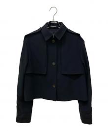 theory（セオリー）の古着「Dry Crepe Crop Trench W」｜ブラック