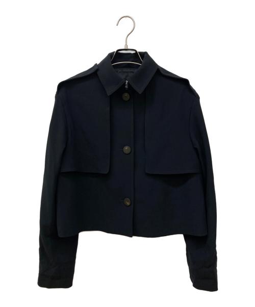 theory（セオリー）theory (セオリー) Dry Crepe Crop Trench W ブラック サイズ:Pの古着・服飾アイテム