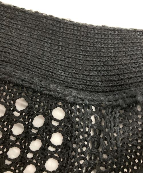 PUBLIC TOKYO（パブリックトウキョウ）PUBLIC TOKYO (パブリックトウキョウ) サマーケーブルメッシュニットカーディガン ブラック サイズ:1の古着・服飾アイテム