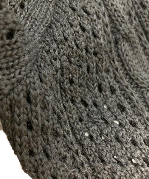 PUBLIC TOKYO（パブリックトウキョウ）PUBLIC TOKYO (パブリックトウキョウ) サマーケーブルメッシュニットカーディガン ブラック サイズ:1の古着・服飾アイテム