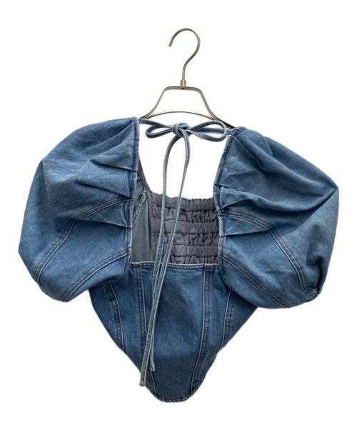 MAISON SPECIAL（メゾンスペシャル）MAISON SPECIAL (メゾンスペシャル) クロップドデニムトップス インディゴ サイズ:SIZEFREEの古着・服飾アイテム