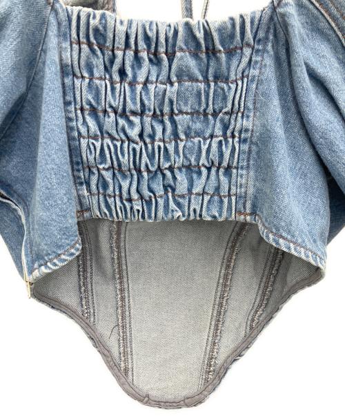 MAISON SPECIAL（メゾンスペシャル）MAISON SPECIAL (メゾンスペシャル) クロップドデニムトップス インディゴ サイズ:SIZEFREEの古着・服飾アイテム