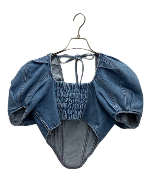 MAISON SPECIAL（メゾンスペシャル）MAISON SPECIAL (メゾンスペシャル) クロップドデニムトップス インディゴ サイズ:SIZEFREEの古着・服飾アイテム
