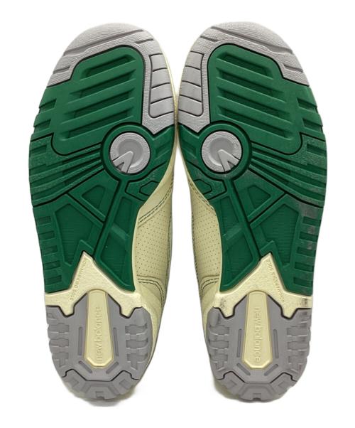 NEW BALANCE（ニューバランス）NEW BALANCE (ニューバランス) Aime Leon Dore (エメレオンドレ) ローカットスニーカー アイボリー×グリーン サイズ:24の古着・服飾アイテム