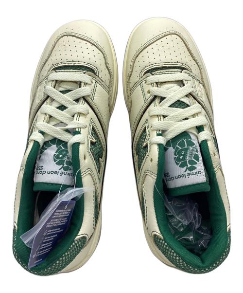 NEW BALANCE（ニューバランス）NEW BALANCE (ニューバランス) Aime Leon Dore (エメレオンドレ) ローカットスニーカー アイボリー×グリーン サイズ:24の古着・服飾アイテム
