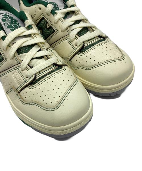 NEW BALANCE（ニューバランス）NEW BALANCE (ニューバランス) Aime Leon Dore (エメレオンドレ) ローカットスニーカー アイボリー×グリーン サイズ:24の古着・服飾アイテム