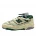 NEW BALANCE (ニューバランス) Aime Leon Dore (エメレオンドレ) ローカットスニーカー アイボリー×グリーン サイズ:24：12000円