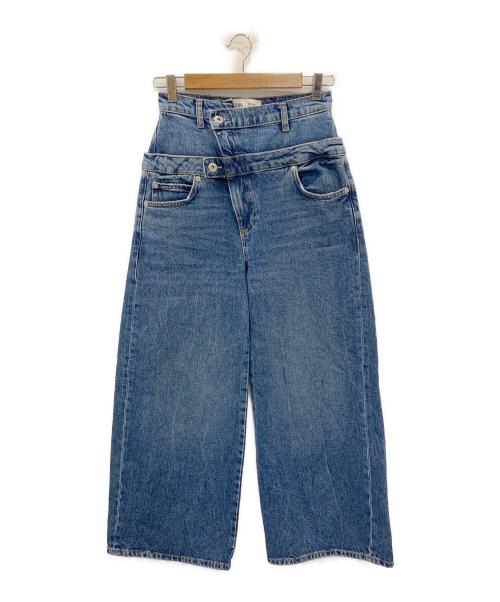 ZARA（ザラ）ZARA (ザラ) MAISON SPECIAL (メゾンスペシャル) ZWダブルウエストデニムパンツ インディゴ サイズ:34の古着・服飾アイテム