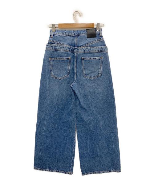 ZARA（ザラ）ZARA (ザラ) MAISON SPECIAL (メゾンスペシャル) ZWダブルウエストデニムパンツ インディゴ サイズ:34の古着・服飾アイテム