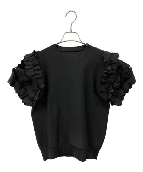 trefle+1（トレフルプラスワン）TREFLE+1 (トレフルプラスワン) ホイップニット ブラック サイズ:Fの古着・服飾アイテム