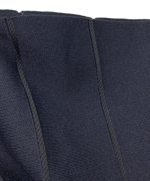 Maglie le cassetto（マーリエ ル カセット）Maglie le cassetto (マーリエ ル カセット) バイカラーニットワンピース ネイビー×ホワイト サイズ:７の古着・服飾アイテム