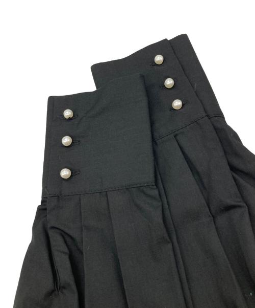 TSURU by MARIKO OIKAWA（ツルバイマリコオイカワ）TSURU by MARIKO OIKAWA (ツルバイマリコオイカワ) Pirouette パールペプラムブラウス ブラック サイズ:-の古着・服飾アイテム