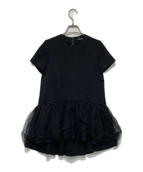 TSURU by MARIKO OIKAWA（ツルバイマリコオイカワ）TSURU by MARIKO OIKAWA (ツルバイマリコオイカワ) チュールペプラムトップス ブラック サイズ:Fの古着・服飾アイテム