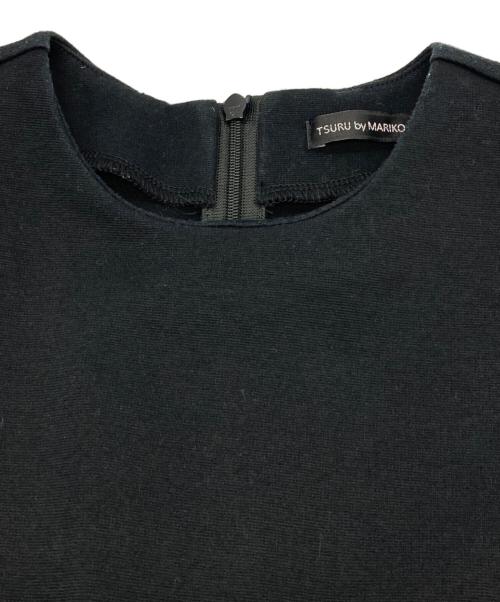 TSURU by MARIKO OIKAWA（ツルバイマリコオイカワ）TSURU by MARIKO OIKAWA (ツルバイマリコオイカワ) チュールペプラムトップス ブラック サイズ:Fの古着・服飾アイテム