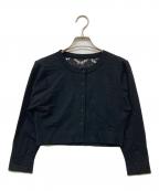 YOKO CHANヨーコチャン）の古着「バックレース ボレロカーディガン」｜ブラック