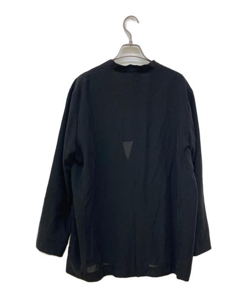 R'IAM（リアム）R'IAM (リアム) キュプラ ブラウス ジャケット ブラック サイズ:38の古着・服飾アイテム