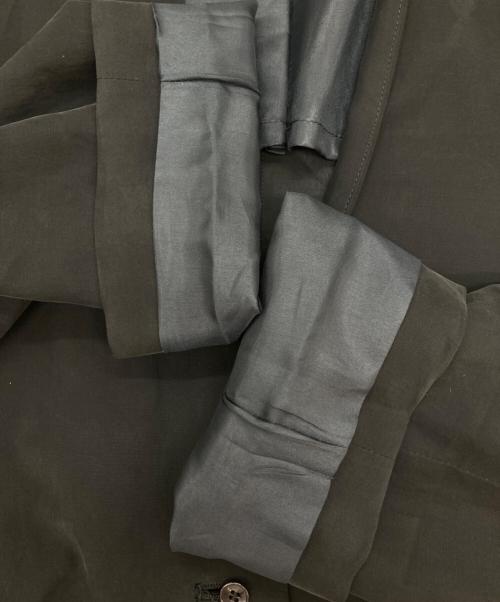 R'IAM（リアム）R'IAM (リアム) キュプラ ブラウス ジャケット ブラック サイズ:38の古着・服飾アイテム
