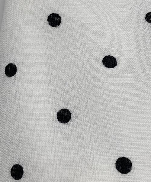 Rose Tiara（ローズティアラ）Rose Tiara (ローズティアラ) ドットフレアロングワンピース ホワイト サイズ:46の古着・服飾アイテム