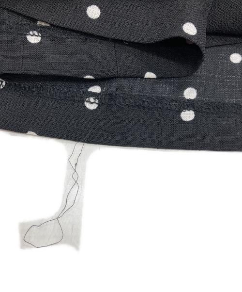 Rose Tiara（ローズティアラ）Rose Tiara (ローズティアラ) ドットフレアロングワンピース ブラック サイズ:46の古着・服飾アイテム