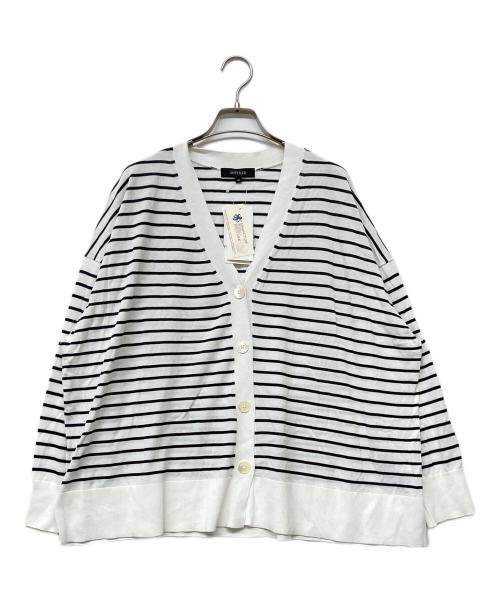 UNTITLED（アンタイトル）UNTITLED (アンタイトル) ワイドシルエットカーディガン ホワイト サイズ:48 未使用品の古着・服飾アイテム