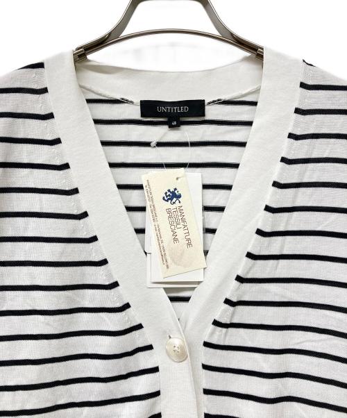 UNTITLED（アンタイトル）UNTITLED (アンタイトル) ワイドシルエットカーディガン ホワイト サイズ:48 未使用品の古着・服飾アイテム