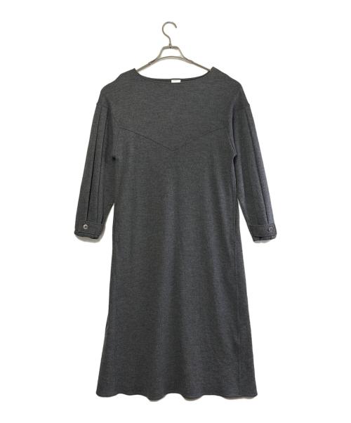 GALERIE VIE（ギャルリーヴィー）GALERIE VIE (ギャルリーヴィー) ミルドスムース ボートネックワンピース グレー サイズ:SIZE Freeの古着・服飾アイテム