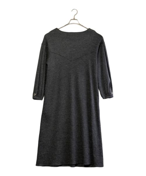 GALERIE VIE（ギャルリーヴィー）GALERIE VIE (ギャルリーヴィー) ミルドスムース ボートネックワンピース グレー サイズ:SIZE Freeの古着・服飾アイテム