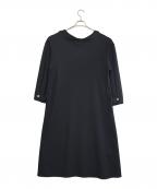 GALERIE VIEギャルリーヴィー）の古着「ミルドスムース ボートネックワンピース」｜ブラック
