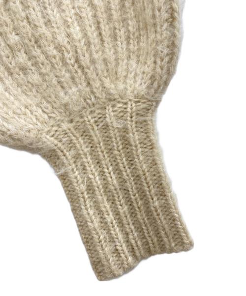 CLANE（クラネ）CLANE (クラネ) COLOR MOHAIR SHAGGY CARDIGAN（カラーモヘアシャギーカーディガン） ベージュ サイズ:2の古着・服飾アイテム