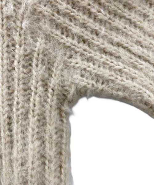 CLANE（クラネ）CLANE (クラネ) COLOR MOHAIR SHAGGY CARDIGAN（カラーモヘアシャギーカーディガン） ベージュ サイズ:2の古着・服飾アイテム