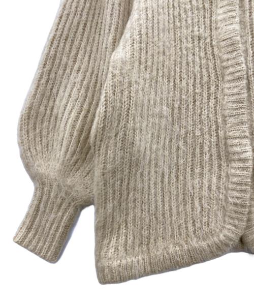 CLANE（クラネ）CLANE (クラネ) COLOR MOHAIR SHAGGY CARDIGAN（カラーモヘアシャギーカーディガン） ベージュ サイズ:2の古着・服飾アイテム