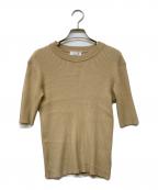 CLANEクラネ）の古着「H/N RIB KNIT TOPS」｜ベージュ