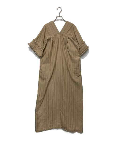 FOR I SERIES（フォー アイ シリーズ）FOR I SERIES (フォー アイ シリーズ) フリンジデザインワンピース ベージュ サイズ:Fの古着・服飾アイテム