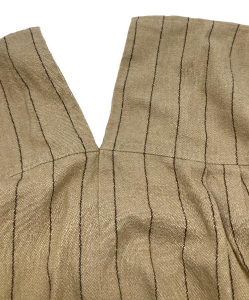 FOR I SERIES（フォー アイ シリーズ）FOR I SERIES (フォー アイ シリーズ) フリンジデザインワンピース ベージュ サイズ:Fの古着・服飾アイテム