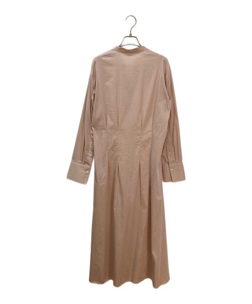 DES PRES（デ プレ）DES PRES (デ プレ) ソフトストレッチサテンロングシャツワンピース ピンク サイズ:FREEの古着・服飾アイテム