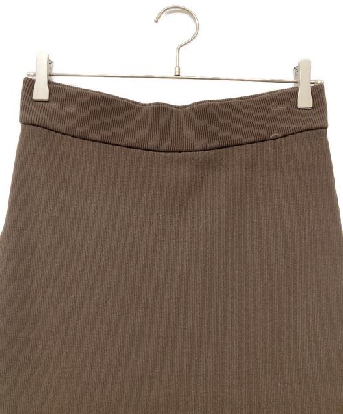 DEUXIEME CLASSE（ドゥーズィエム クラス）DEUXIEME CLASSE (ドゥーズィエム クラス) Diner B RIB タイトスカート ブラウン サイズ:38の古着・服飾アイテム