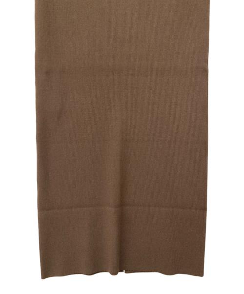 DEUXIEME CLASSE（ドゥーズィエム クラス）DEUXIEME CLASSE (ドゥーズィエム クラス) Diner B RIB タイトスカート ブラウン サイズ:38の古着・服飾アイテム